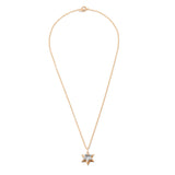 Star Of David Trio Necklace | Diamond Detail | Yellow, White, and Rose Gold