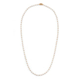 Tilya Necklace/Bracelet | Three Wrap | White Pearl | Yellow Gold