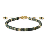 Tucson Bracelet | Jade | Pave Detail | Yellow Gold