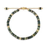 Tucson Bracelet | Jade | Pave Detail | Yellow Gold