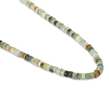 Tucson Necklace | Amazonite | Pave | Yellow Gold