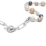 Pina Linka Necklace | Mix Color Pearls | Sterling Silver