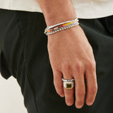 Mini Rizon Bracelet | Yellow Pattern | Sterling Silver