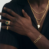 Unity Curb Bracelet | 3mm I Yellow Gold
