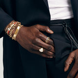 Neo Bracelet | 7mm | Edge Pave | Yellow Gold
