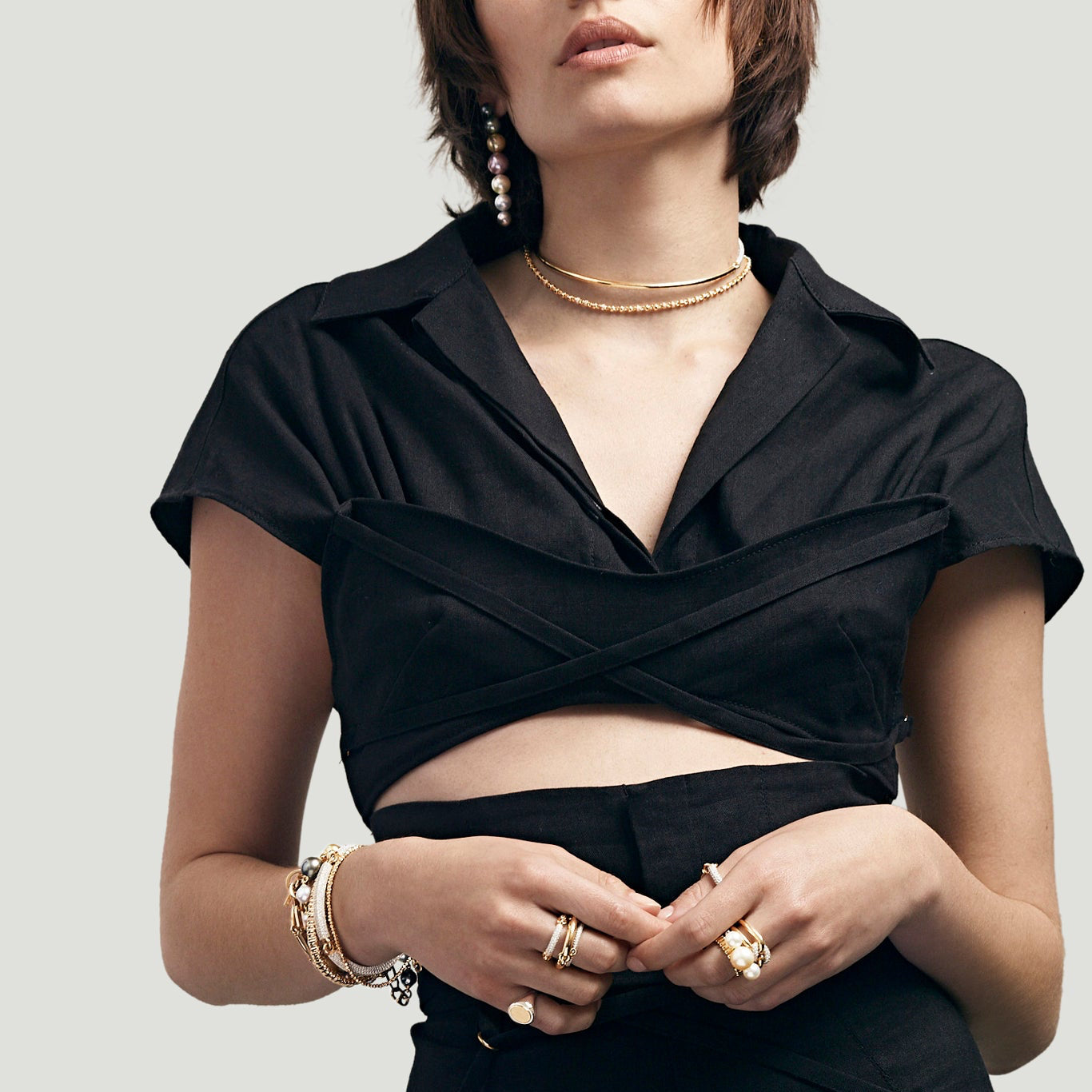 Maor Omni necklace pave white diamond