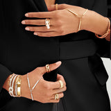 Lyra Ring | 2.5mm | Full Pave | Yellow Gold