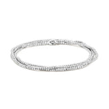 Noix Necklace/Bracelet | Three Wrap | Sterling Silver