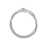 Noix Necklace/Bracelet | Three Wrap | Sterling Silver