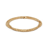 MAOR Triple Wrap Noix Bracelet Yellow Gold