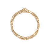 MAOR Triple Wrap Noix Bracelet Yellow Gold