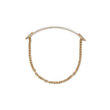 ID Bar Bracelet | 50mm Wide - 7mm Height | Pave Detail | Yellow Gold