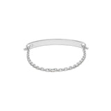 ID Bar Bracelet | 70mm Wide - 7mm Height | Sterling Silver