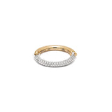 MAOR Aquila hinged band ring with white gold and yellow gold