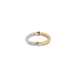 MAOR Aquila hinged band ring with white gold and yellow gold