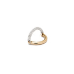 MAOR Aquila hinged band ring with white gold and yellow gold