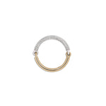 MAOR Aquila hinged band ring with white gold and yellow gold