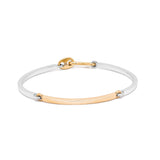 Caelum Bracelet I Two Tone White & Yellow Gold