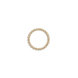 Capsule Ring | 7mm | Pave Edge | Yellow Gold