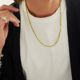 Cherish Necklace | Green Afghan Jade | Yellow Gold
