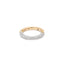 Two Tone Half Pave Circinus Ring Yellow Gold- MAOR