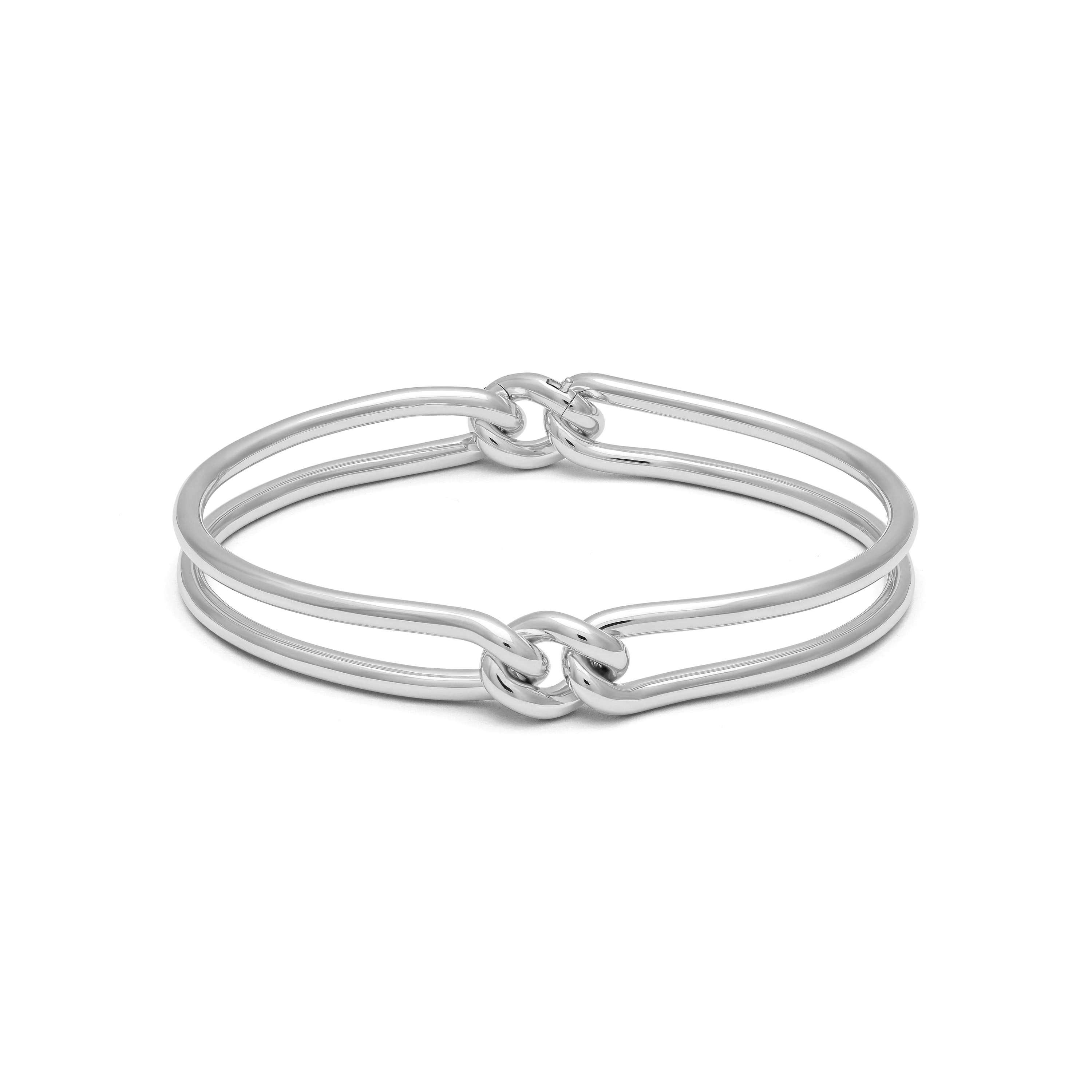 MAOR 3M unity bangle bracelet in sterling silver