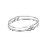 MAOR 3M unity bangle bracelet in sterling silver