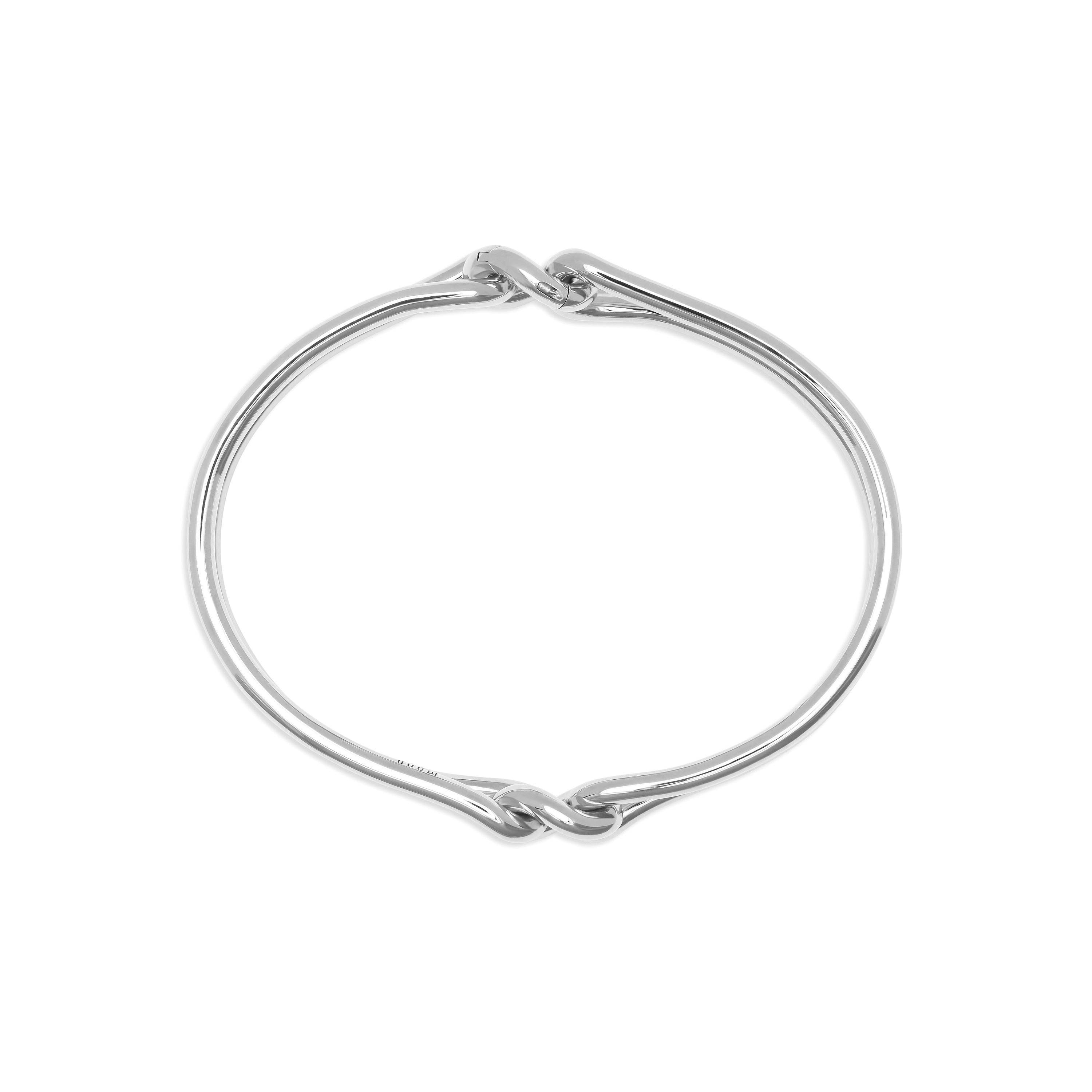 MAOR 3M unity bangle bracelet in sterling silver