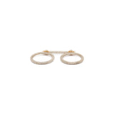 Double Ring | 2mm | Full Pave I Yellow Gold
