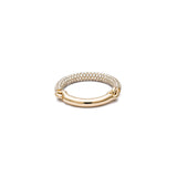 Equinox Ring | 2/3 Pave I Yellow Gold