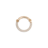 Equinox Ring | 2/3 Pave I Yellow Gold