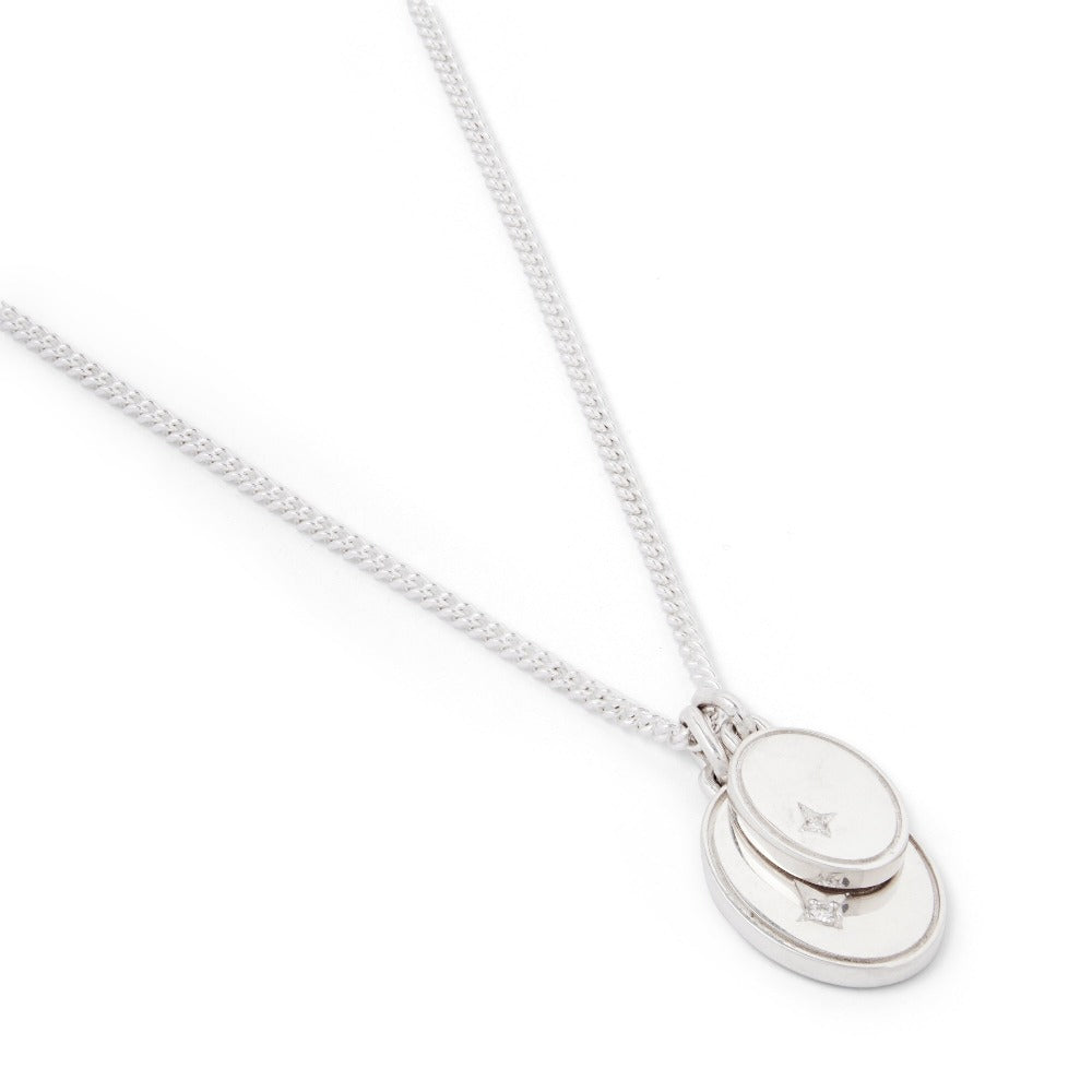 MAOR MCohen collection Gudo Oval sterling silver pendant necklace