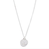 Gudo Necklace | Round | Diamond Detail | Sterling Silver