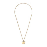 Gudo Necklace | Round | Diamond Detail | Yellow Gold