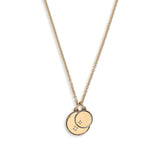 Gudo Necklace | Round | Diamond Detail | Yellow Gold
