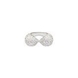 Heart Ring | Full Pave I White Gold