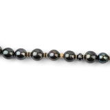 Les Noir Necklace | Tahitian Pearls | Pave Detail | Yellow Gold