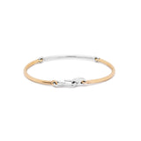 Lyra Bracelet | Two Tone White & Yellow Gold