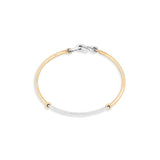 Lyra Bracelet | Two Tone White & Yellow Gold
