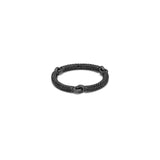 Lyra Ring | 2.5mm | Full Pave | Black Gold
