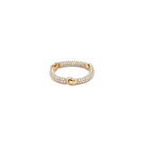 Lyra Ring | 2.5mm | Full Pave | Yellow Gold