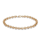Omni Bracelet | 4mm | Pave Detail | Yellow Gold