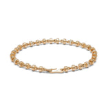 Omni Bracelet | 4mm | Pave Detail | Yellow Gold