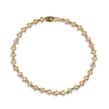 Omni Bracelet | 4mm | Pave Detail | Yellow Gold