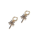 Paradisa Single Earring | Sapphire Pave | Yellow Gold