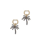 Paradisa Single Earring | Sapphire Pave | Yellow Gold