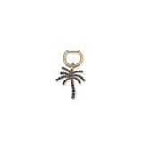 Paradisa Single Earring | Sapphire Pave | Yellow Gold