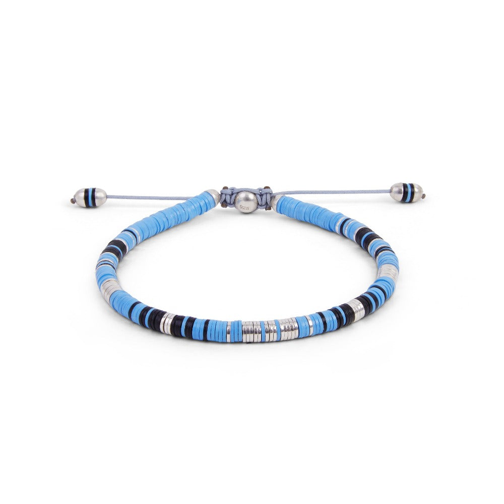 MAOR Rizon African bead bracelet with sterling silver