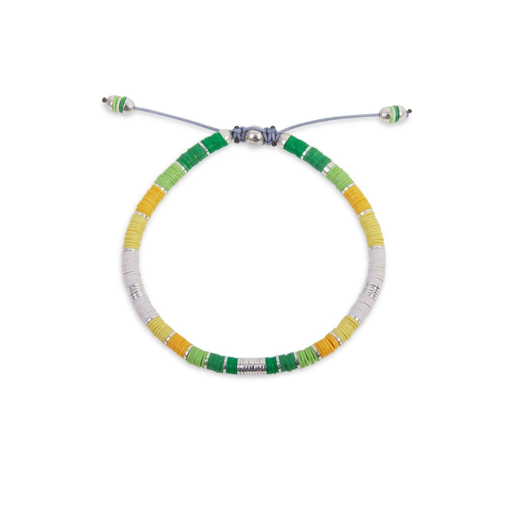 Maor Rizon bracelet with African beads and sterling silver beads