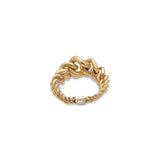 Curb Chain Ring | Small Scale | Yellow Gold